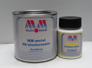 MM-metal SS-steelceramic with Hardener yellow