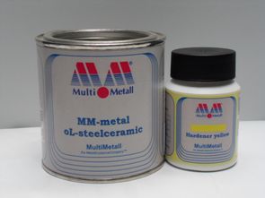 MM-metall oL-StahlKeramik mit Härter gelb
